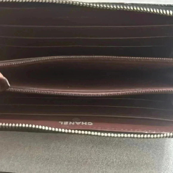 CHANEL Caviar Quilted Large Gusset Zip Around Wallet Black - Picture 13 of 13